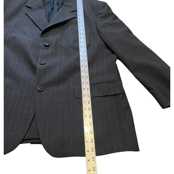 VINTAGE Brooks Brothers Blazer Men's Size 42S Gray Pinstripe Suit Jacket Preppy - Picture 7 of 9